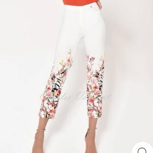 Robell Bella 09 Floral cropped Trousers Pants